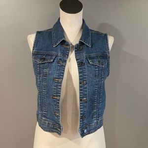 Cute Love Culture Denim Vest. Medium